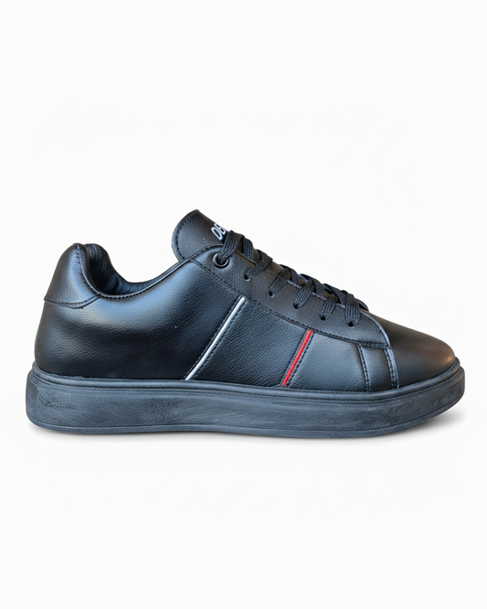 7060 - Side Embroidered Flat Sneaker Faux Leather For Men