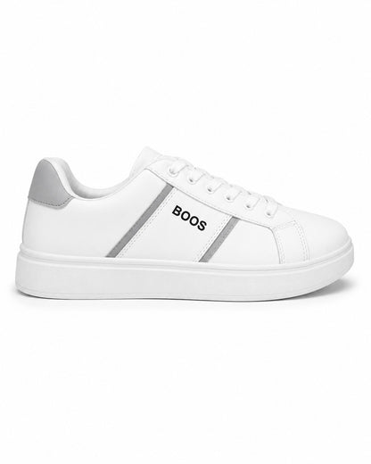 7077 - Basic Fashion Leather Flat Sneakers For Men
