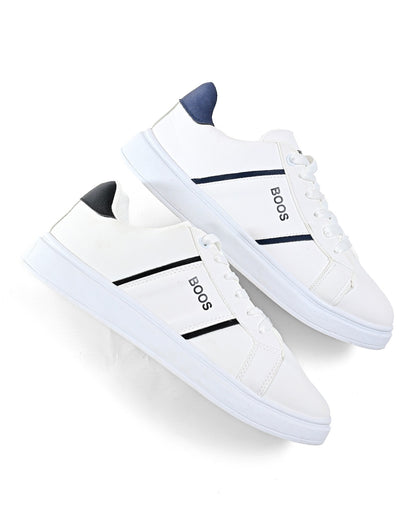 7077 - Basic Fashion Leather Flat Sneakers For Men