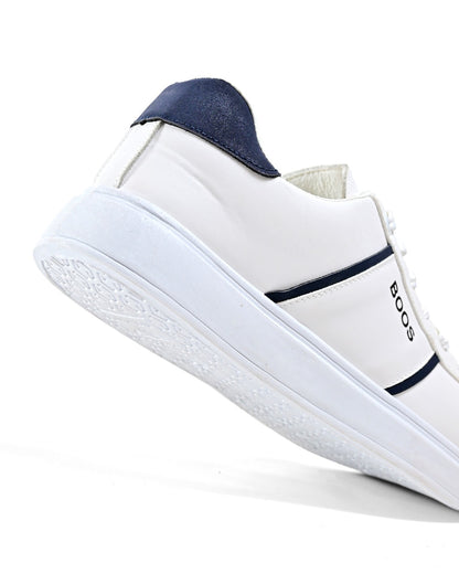 7077 - Basic Fashion Leather Flat Sneakers For Men