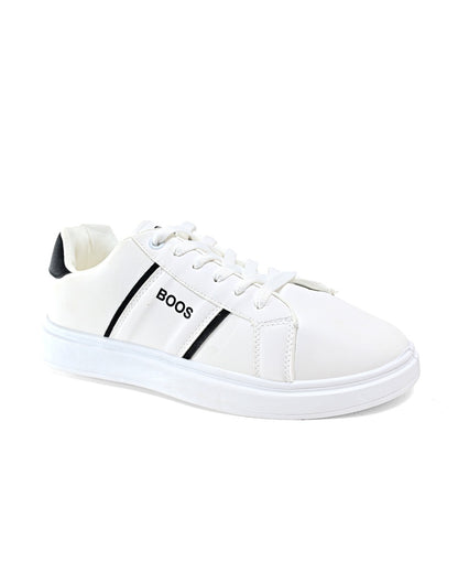 7077 - Basic Fashion Leather Flat Sneakers For Men