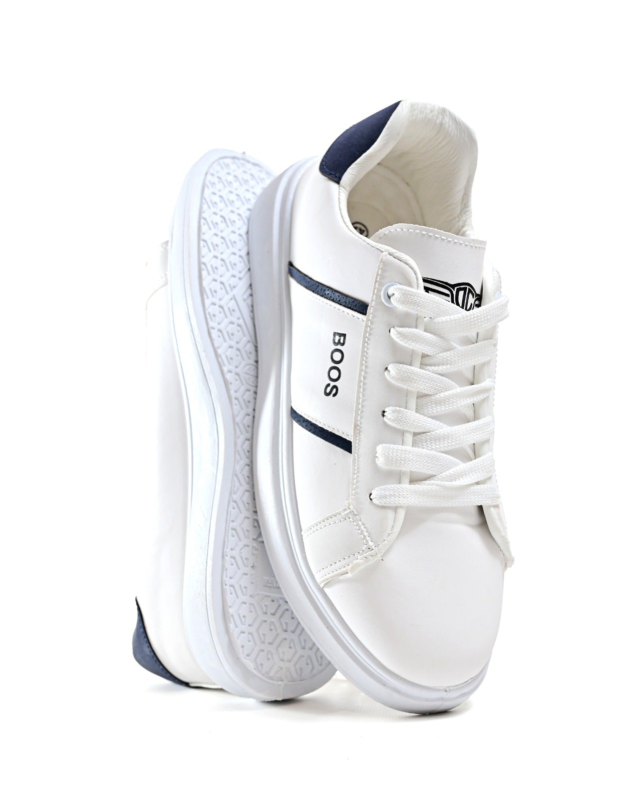 7077 - Basic Fashion Leather Flat Sneakers For Men