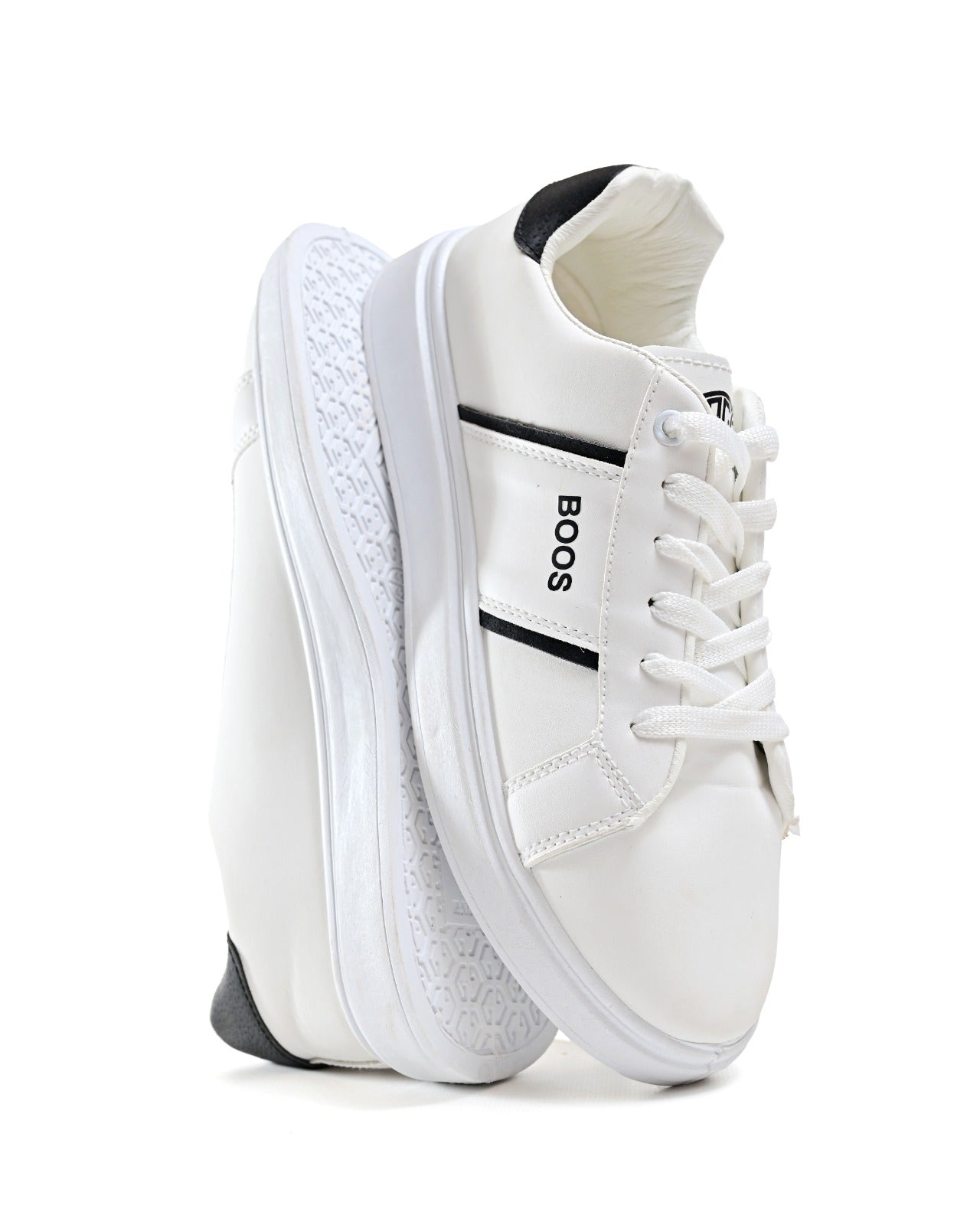 7077 - Basic Fashion Leather Flat Sneakers For Men