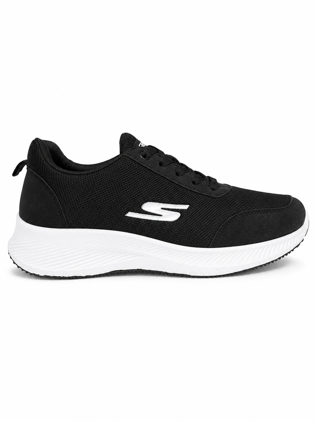 7228 - Fashion / Sportive Sneaker from Mixed chamois and textile For Men