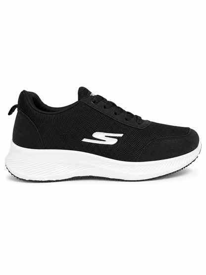 7228 - Fashion / Sportive Sneaker from Mixed chamois and textile For Men