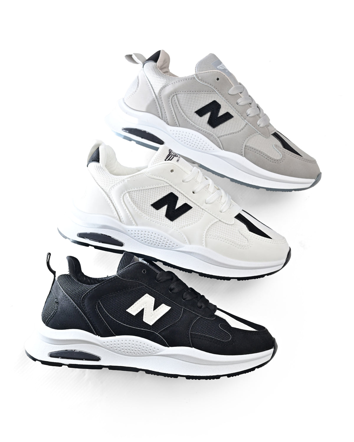 7847 - Sportive Sneakers ,  From Chamois and Leather For men
