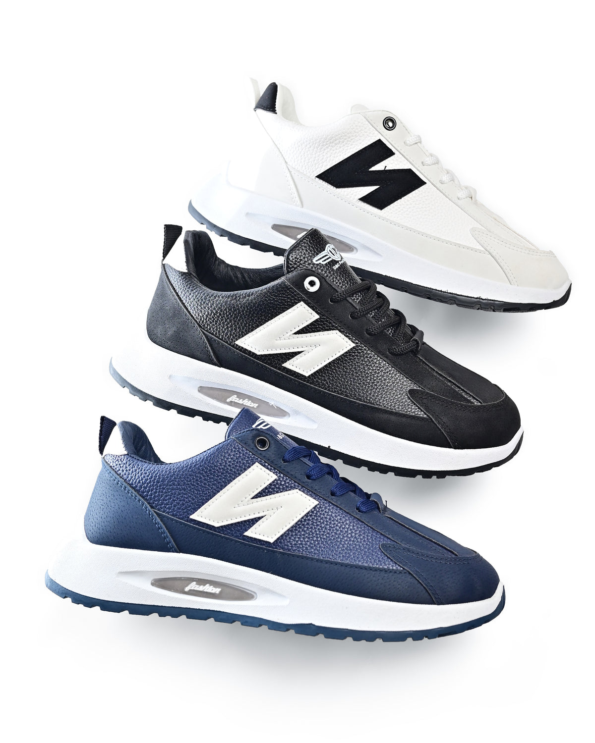 7848 - Fashion / Sportive Sneaker from Leather For Men