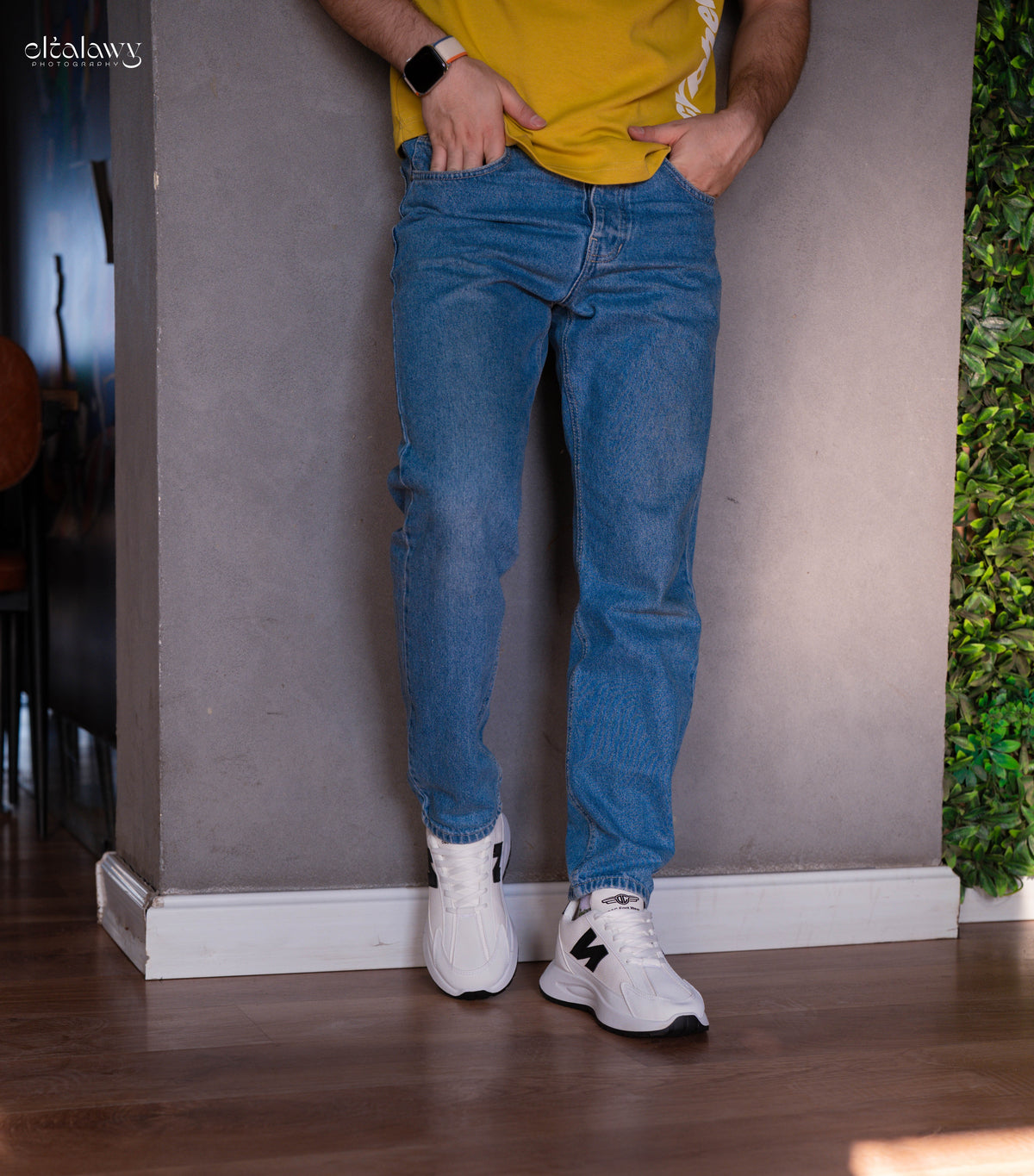 7848 - Fashion / Sportive Sneaker from Leather For Men
