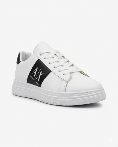 8066 - Big Size Basic Lace-up Flat Sneakers For Men