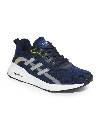 Sportive Comfy Printed Running Shoe Textile For Men