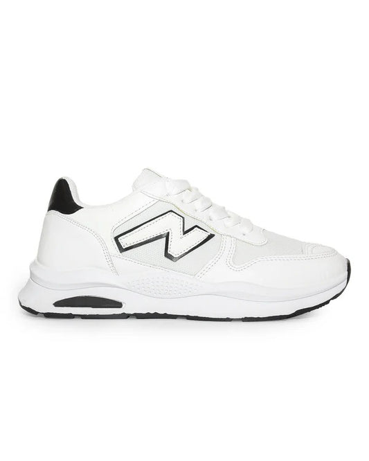 B444 - Fashion / Sportive Sneaker from Mixed chamois and textile For Men