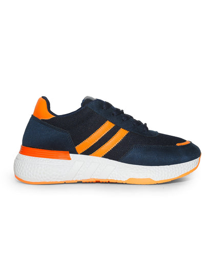 B51 - Sportive Sneaker from Mixed chamois and textile For Men