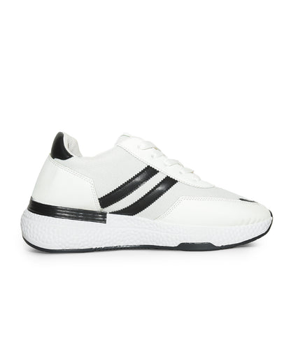 B51 - Sportive Sneaker from Mixed chamois and textile For Men