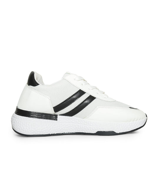 B51 - Sportive Sneaker from Mixed chamois and textile For Men