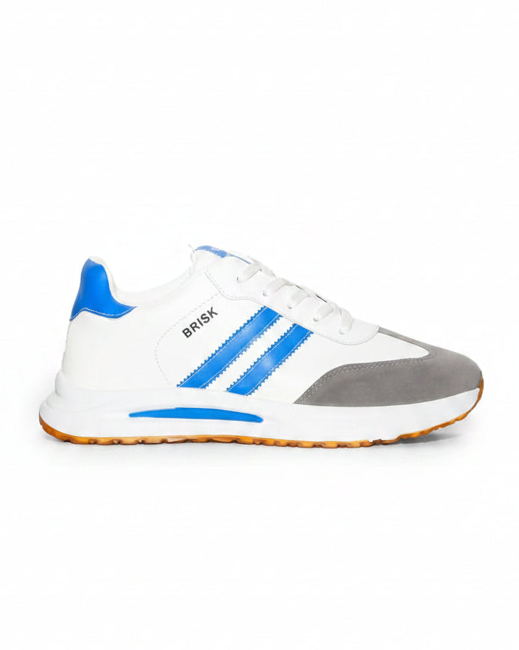 B61 - Fashion / Sportive multicolor lace-up sneakers for men