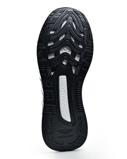 B900 - Sportive Lace-up Sneakers From Knit Textile For Men