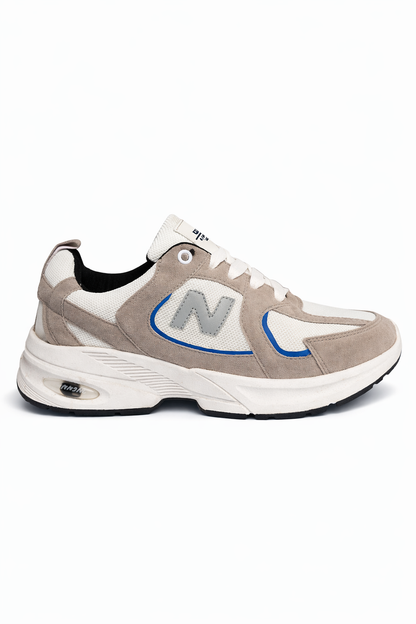 N777 - Fashion / Sportive Sneaker from Mixed chamois and textile For Men