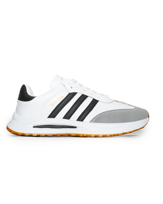 Fashion / Sportive multicolor lace-up sneakers for men