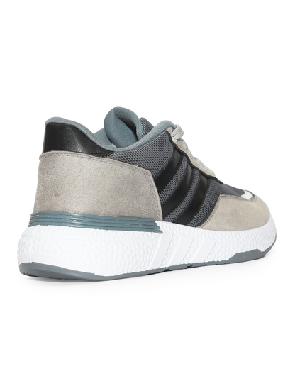Fashion / Sportive Sneaker from Mixed chamois and textile For Men