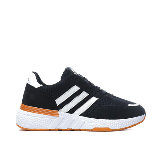 Fashion Sneaker from Mixed chamois and textile For Men