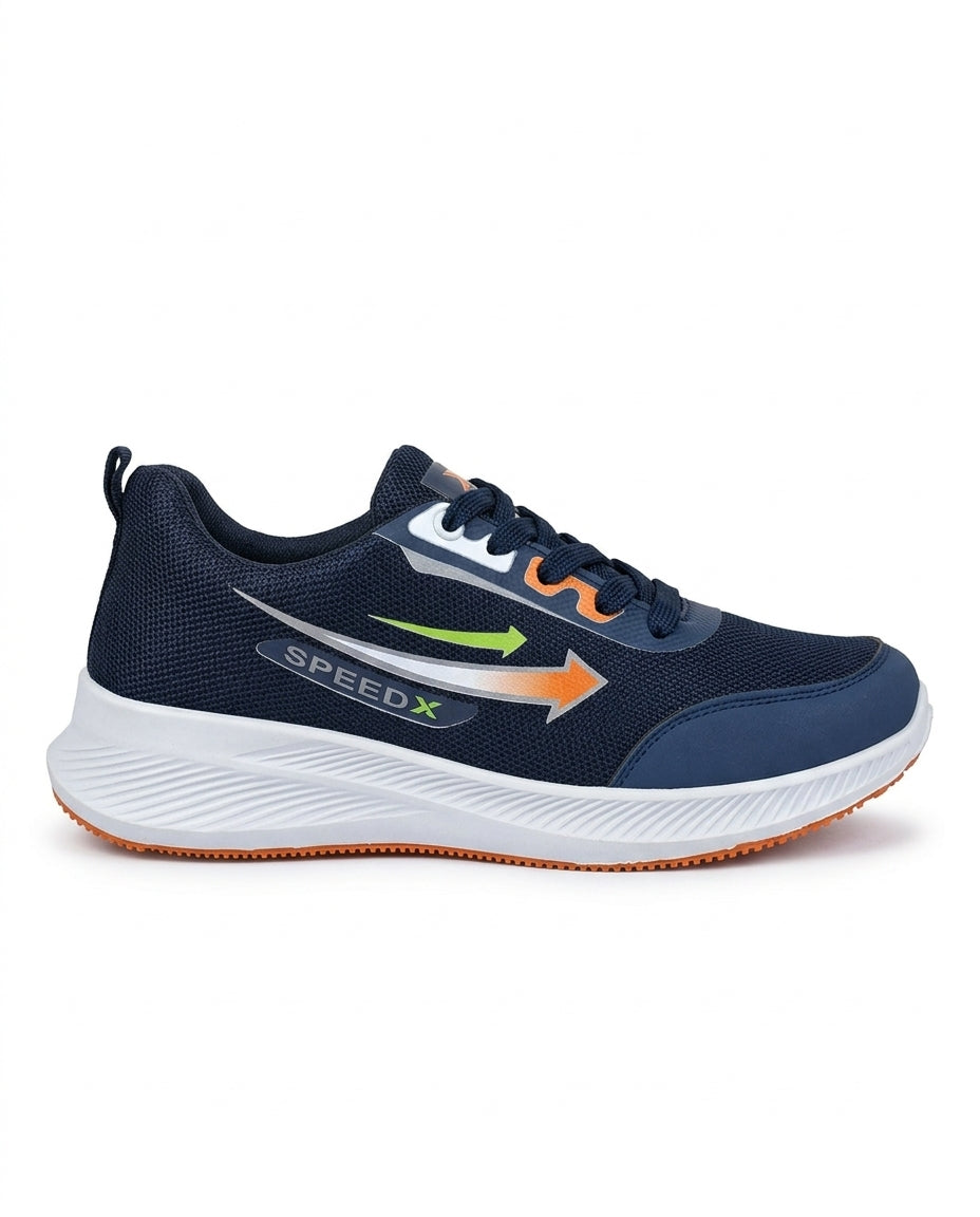 7236 - Fashion / Sportive Sneaker from Mixed chamois and textile For Men