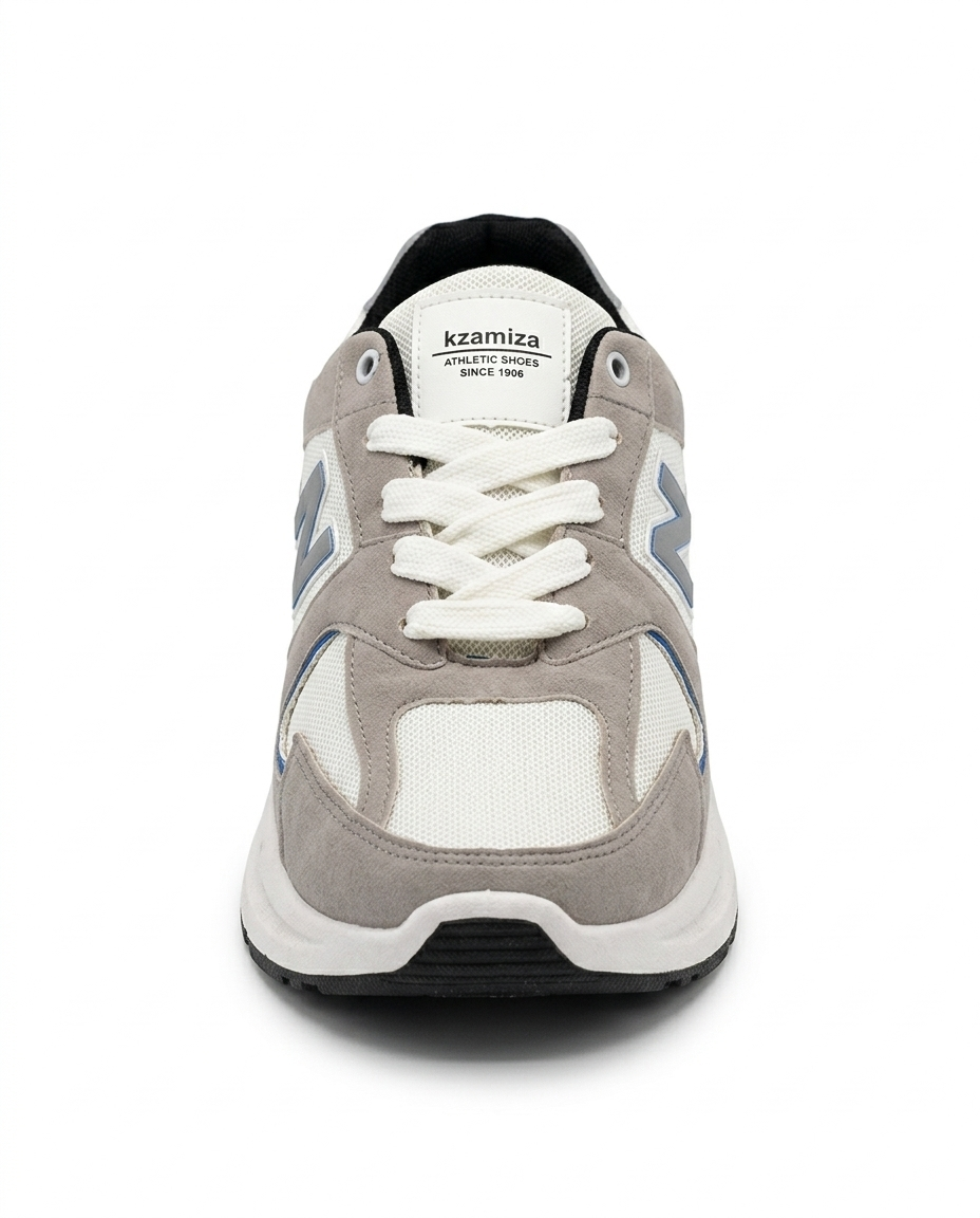 N777 - Fashion / Sportive Sneaker from Mixed chamois and textile For Men