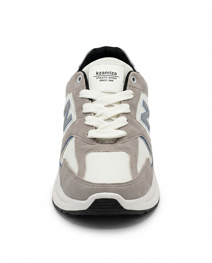 N777 - Fashion / Sportive Sneaker from Mixed chamois and textile For Men