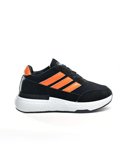 W072/1 - Sportive Sneakers ,  From Knit Textile For Women
