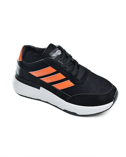 W072/1 - Sportive Sneakers ,  From Knit Textile For Women