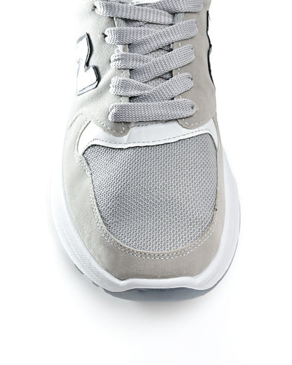 N999 - Fashion / Sportive Sneaker from Mixed chamois and textile For Men