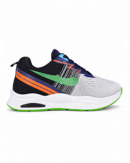 S702/1 - Fashion / Sportive Sneaker from Mixed chamois and textile For Men