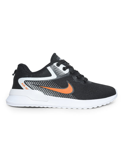 Sportive lightweight sneakers from knit textile for men