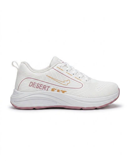S744 - Sportive Sneakers , From Knit Textile For Women