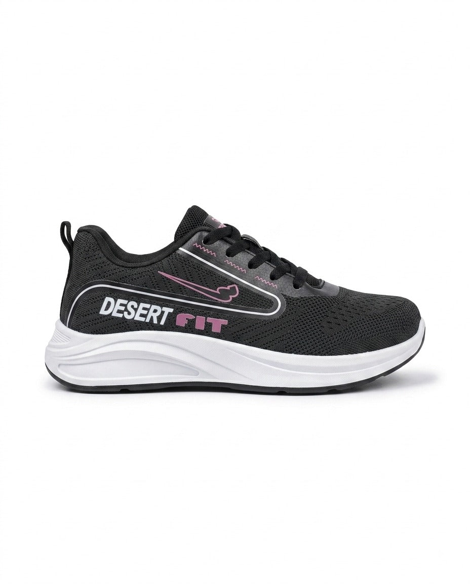 S744 - Sportive Sneakers , From Knit Textile For Women