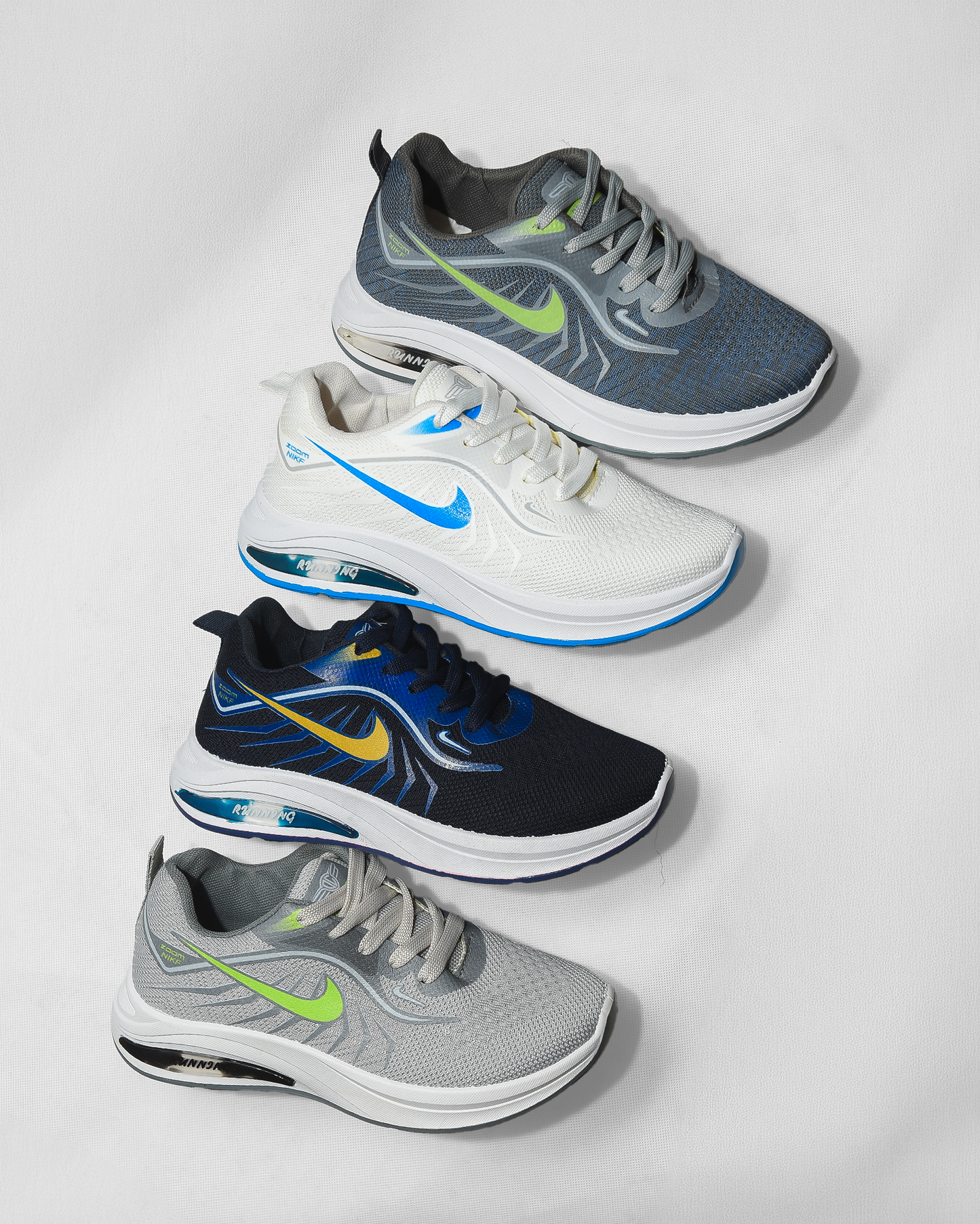 Sportive Sneakers ,  From Knit Textile For Women