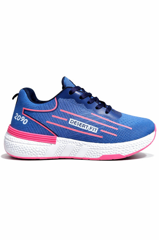 S766/1 - Sportive Sneakers ,  From Knit Textile For Women