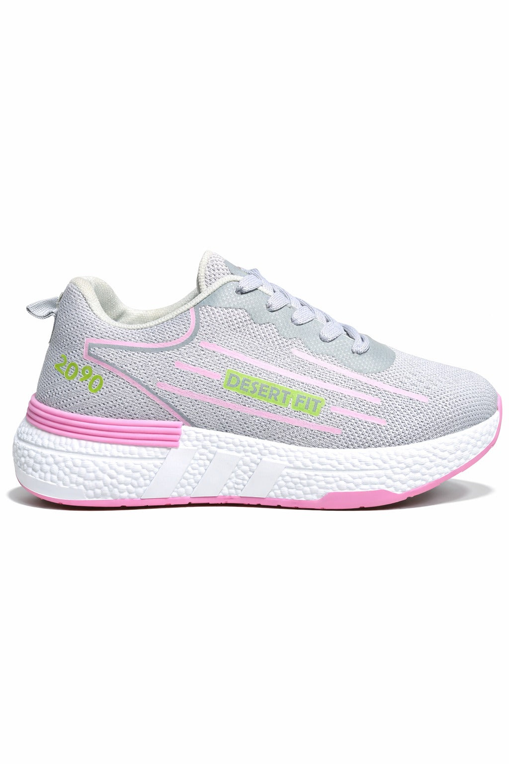S766/1 - Sportive Sneakers ,  From Knit Textile For Women