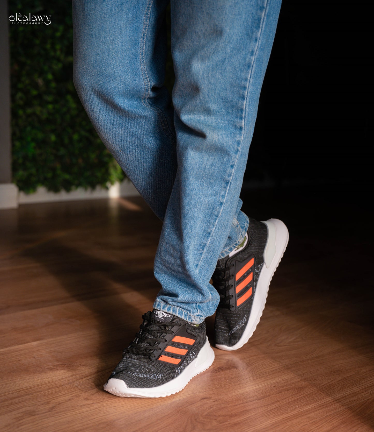 B1000 - Sportive Lace-up Sneakers From Knit Textile For Men