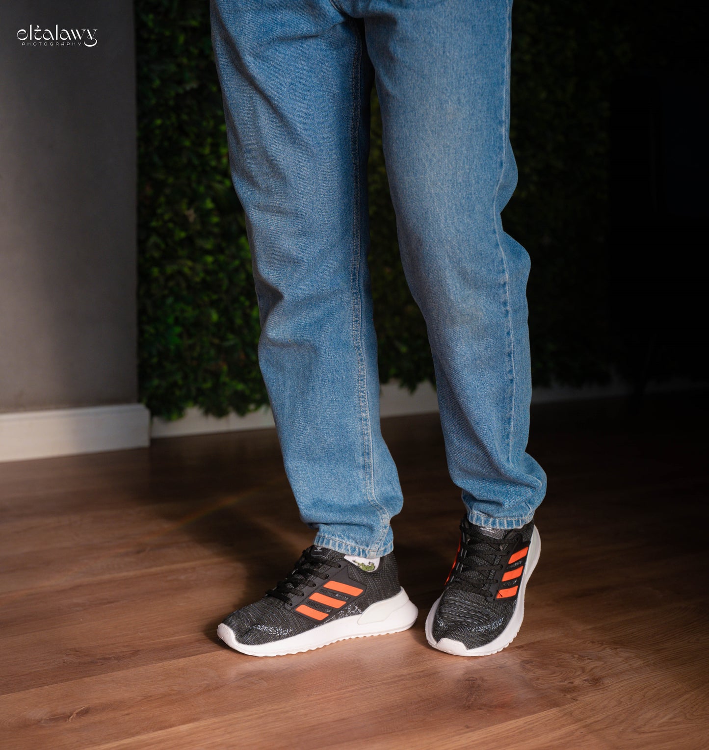 B1000 - Sportive Lace-up Sneakers From Knit Textile For Men