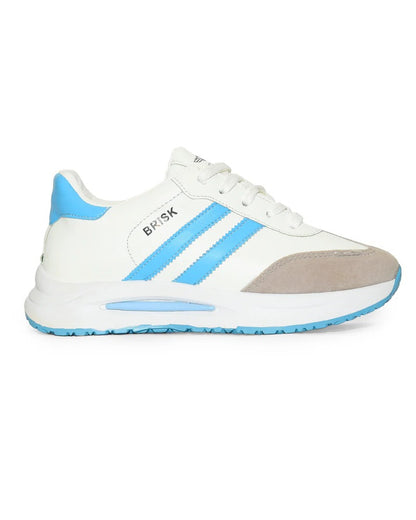 B61 - Fashion Lace-Up White Sneakers For Women