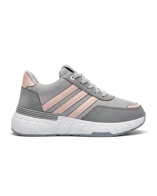 D50 - Sportive Sneakers , From Knit Textile For Women
