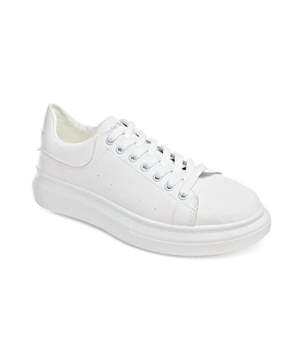 MX21/1 - Basic Lace-up Flat Sneakers For Men