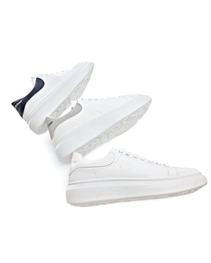 MX21/1 - Basic Lace-up Flat Sneakers For Men