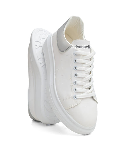 MX21/1 - Basic Lace-up Flat Sneakers For Men