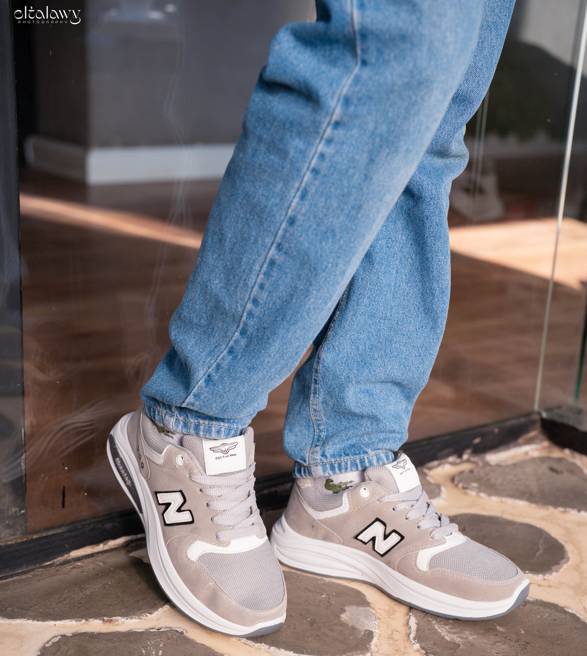 N999 - Fashion / Sportive Sneaker from Mixed chamois and textile For Men