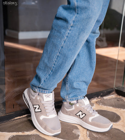 N999 - Fashion / Sportive Sneaker from Mixed chamois and textile For Men