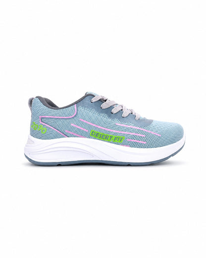 S766/2 - Sportive Sneakers , From Knit Textile For Women