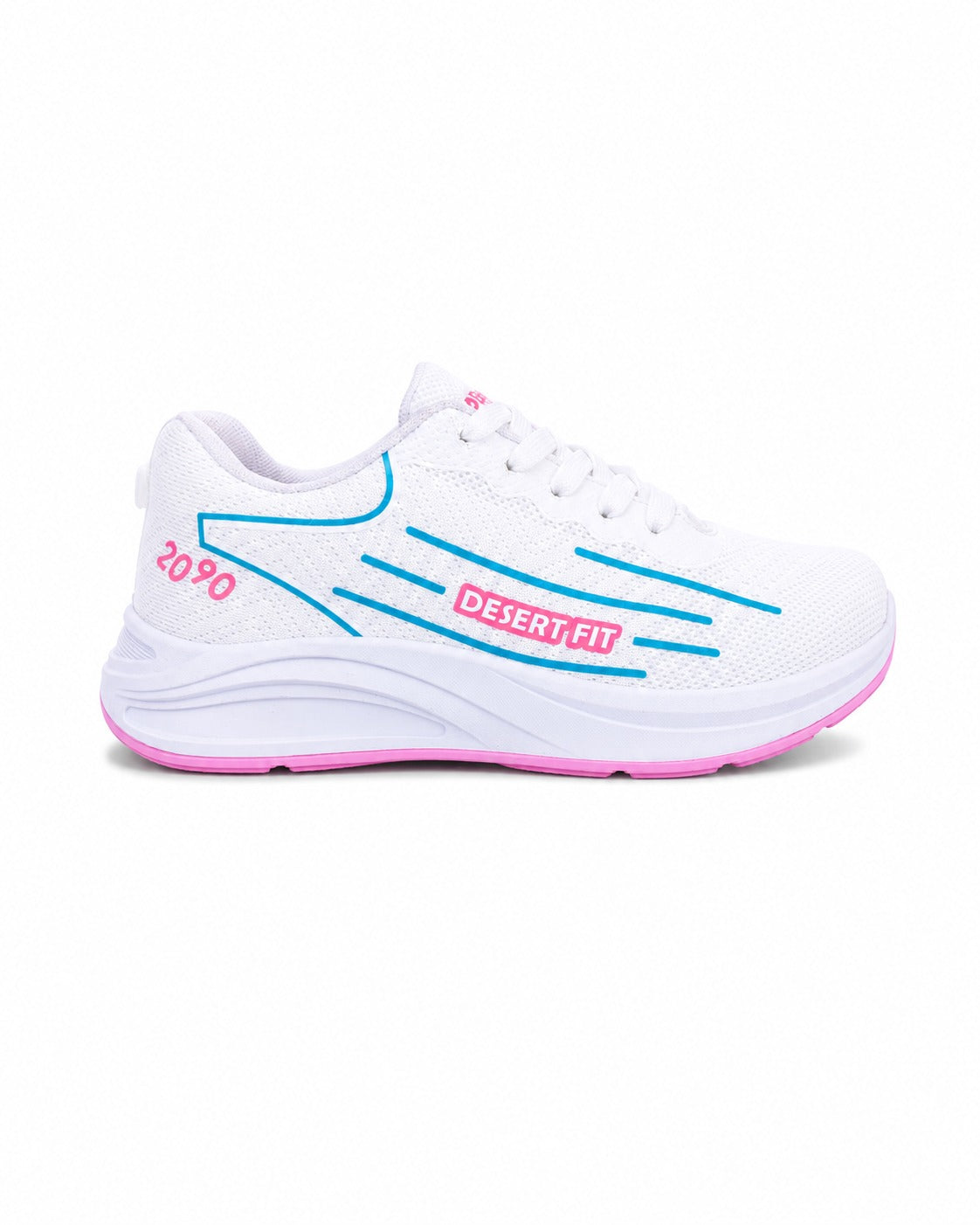 S766/2 - Sportive Sneakers , From Knit Textile For Women