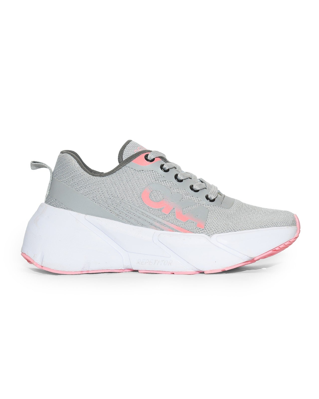 S782/1 - Sportive Sneakers , Imported Materials, From Knit Textile For Women