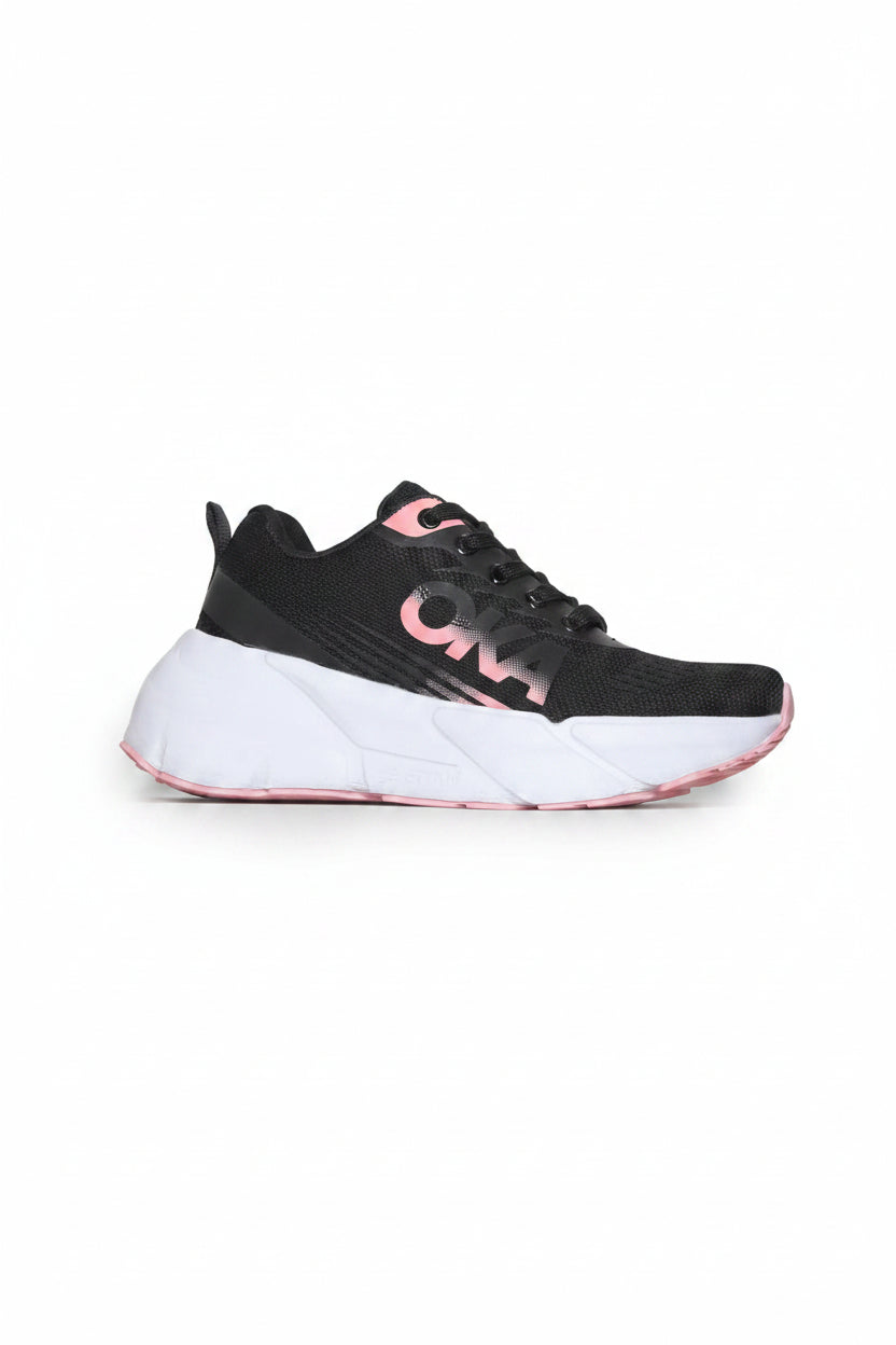 S782/1 - Sportive Sneakers , Imported Materials, From Knit Textile For Women